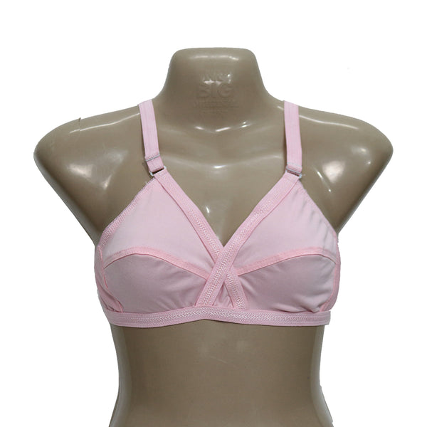 Parisa Pack Of 4 Classy Brief Comfortable Cotton Non Padded Bra