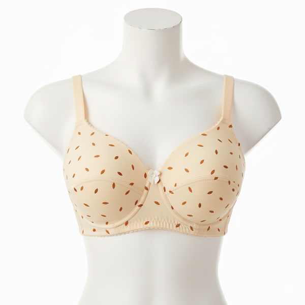 Parisa Light Padded Cotton Printed Bra – Soft & Breathable Everyday Wear (Pack of 4)