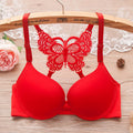 Parisa Front Open Butterfly Push-Up Bra – Adjustable Y-Line Straps for Easy Wear