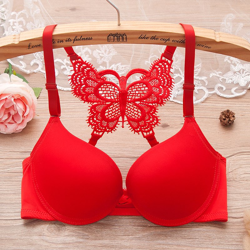 Parisa Front Open Butterfly Push-Up Bra – Adjustable Y-Line Straps for Easy Wear